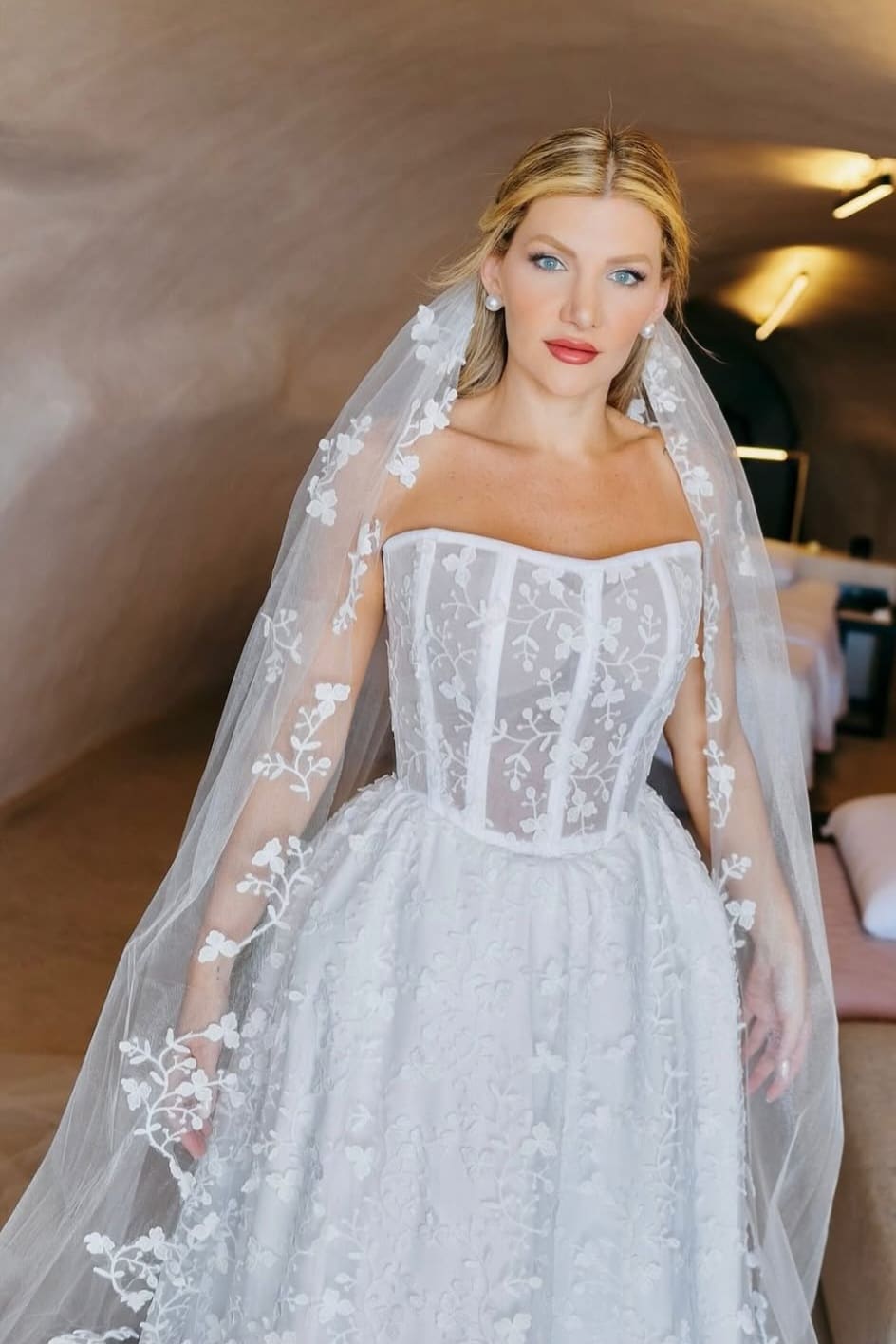 Bridal makeup application