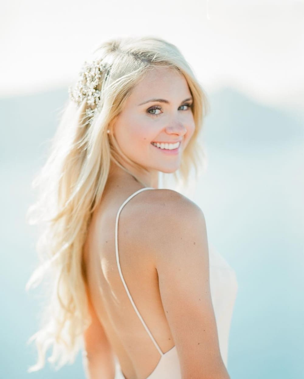 Bridesmaid styling in soft natural light